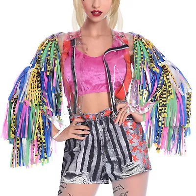 Buy Harley Quinn Birds Of Prey Adults Jacket - Official Fancy Dress Dc Film Cosplay  • 19.19£