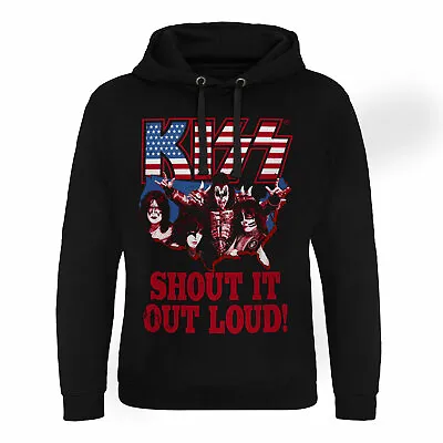 Buy Officially Licensed KISS - Shout It Out Loud Epic Hoodie • 17.92£