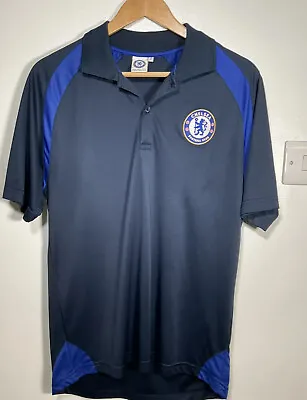 Buy Chelsea Football Club Polo Top Medium Short Sleeve Collared Polo Shirt • 9.99£