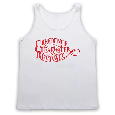 Buy Ccr Creedence Clearwater Revival Text Logo Unofficial Adults Vest Tank Top • 18.99£