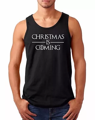 Buy Men's Tank Top Christmas Is Coming T-Shirt Game Of Thrones Tee T Shirt Xmas Gift • 14.17£