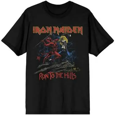 Buy Iron Maiden T Shirt Official Number Of The Beast Run To The Hills S M L XL XXL • 14.95£