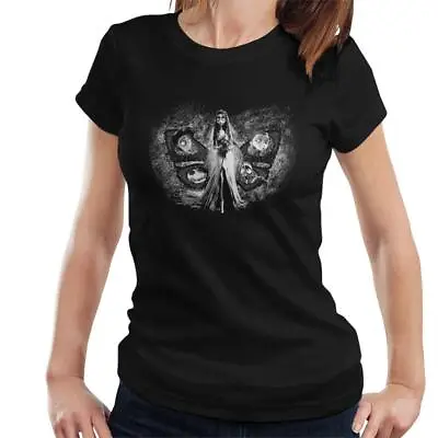 Buy All+Every Corpse Bride Character Heads In Butterfly Wings Women's T-Shirt • 17.95£