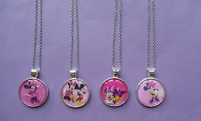 Buy MINNIE MOUSE Girls Pendant Necklace With Chain Party Bags Jewellery 4 Designs  • 2.99£