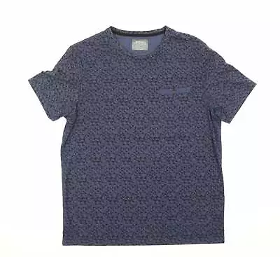 Buy Burton Mens Blue Cotton T-Shirt Size L Round Neck • 5.50£