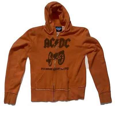Buy AC/DC - For Those About To Rock Juniors Zip Up Hoodie Size Small Junk Food Retro • 18.16£