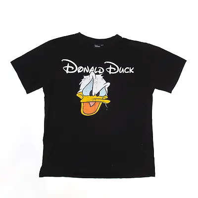 Buy DISNEY Mens Donald Duck T-Shirt Black Short Sleeve M • 7.99£