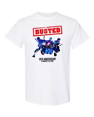 Buy Busted Tour T Shirt White Small • 14.99£