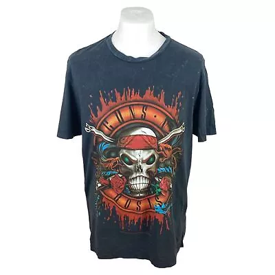 Buy Guns N Roses T Shirt Medium Grey Black Band T Shirt Band Tee Graphic T Shirt • 22.50£