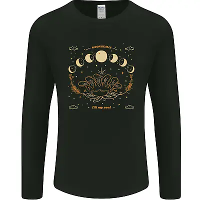 Buy Moonbeams Moon Phases Celestial Pagan Mens Long Sleeve T-Shirt • 11.99£