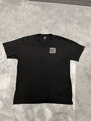 Buy Vans Men’s Black T Shirt Extra Large • 30£
