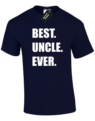 Buy Best Uncle Ever Mens T-shirt Funny New Uncle Godfather Gift Present Idea Novelty • 8.99£