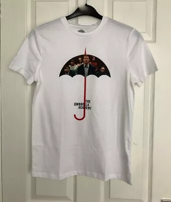 Buy BNWT George 'The Umbrella Academy' White T-shirt Size L • 3.50£