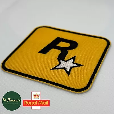 Buy Rockstar Games Playstation Embroidered Patch Logo PS4 Video Game Iron On Yellow • 4.99£