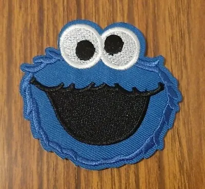 Buy Cookie Monster Face Sew Or Iron On Patch, Sesame Street Cloth Applique  • 1.89£