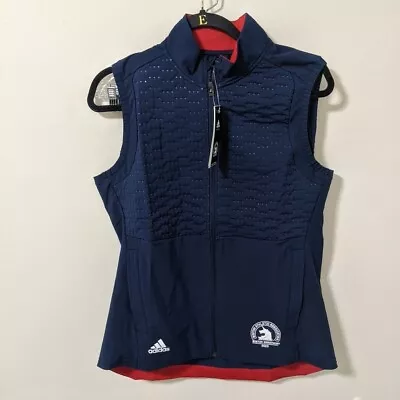 Buy Adidas Boston Marathon Running Vest FQ6607 Navy Blue Womens Size Medium  • 47.31£