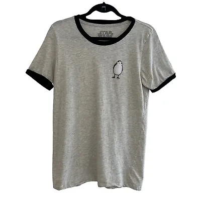 Buy Star Wars Her Universe Youth Top XL Gray Ringer T-Shirt Graphic Tee Porg • 12.80£