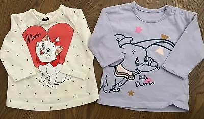 Buy Disney Baby Girl Tops Long Sleeve T-Shirts Newborn First Size • 1.99£