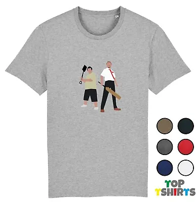 Buy Shaun Of The Dead TV Movie Fan Film T-Shirt Tshirt Blood Zombie Top Winchester • 9.99£