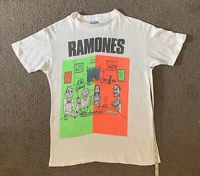 Buy Ramones ‘WE’RE A HAPPY FAMILY’ Vintage 1970’s American Tour Shirt Rare As Rare • 468.81£