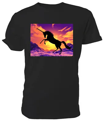 Buy Snow Unicorn T Shirt,- Choice Of Size & Colours Mens/womens Dtf Print • 11.99£