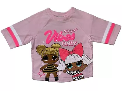 Buy New Girls Lol Surprise Wide Loose Fit Top/t-shirt.3-4years. • 4.95£