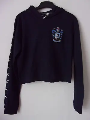 Buy New Harry Potter Licensed Ladies Girls Ravenclaw House Cropped Hoodie Top Size S • 14.99£