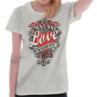 Buy Tennessee Volunteer Fashion Souvenir TN Graphic T Shirts For Women T-Shirts • 18.94£