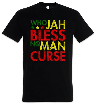 Buy Who Jah Bless No Man Curse T-Shirt Rasta Rastafari Babylon Irie Ska Reggae • 26.34£