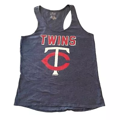 Buy Minnesota Twins Navy Genuine Merch Womens Tank Top Size Large Fan Logo Summer • 13.51£