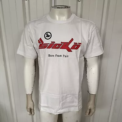 Buy Sicko Logo Born From Pain T-Shirt - White/Red (M)(BNWT) RRP $150 • 55£