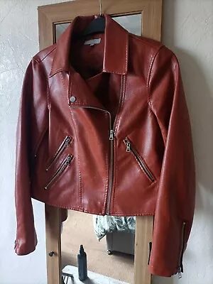 Buy Red Herring Faux Leather Jacket - Size 12 • 10£