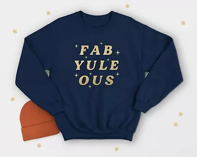 Buy FabYULEous Fabulous Christmas Jumper Sweater Funny Women's Yule Kids Xmas Pun • 25.99£