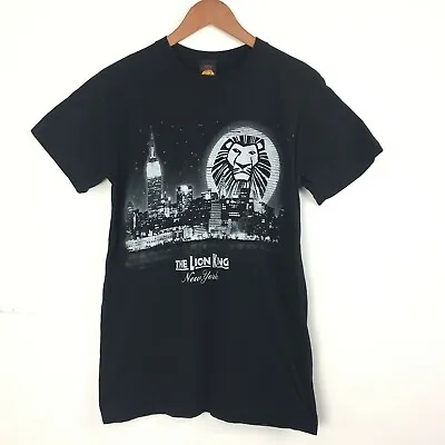 Buy Disney The Lion King Broadway New York T Shirt Top Black Graphic Medium 35  • 18£