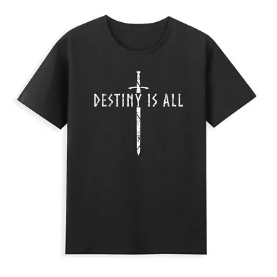 Buy Destiny Is All Kingdom Funny Saying Quote Vintage Men's Short Sleeve T-Shirt Top • 12.98£
