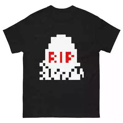 Buy ZX Spectrum T-shirt RIP Game Over Sprite Commodore 64 8-bit Goth Dead Grave • 14.99£