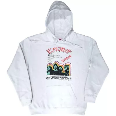 Buy Pink Floyd 'Japanese Poster' White Pullover Hoodie - NEW OFFICIAL • 29.99£