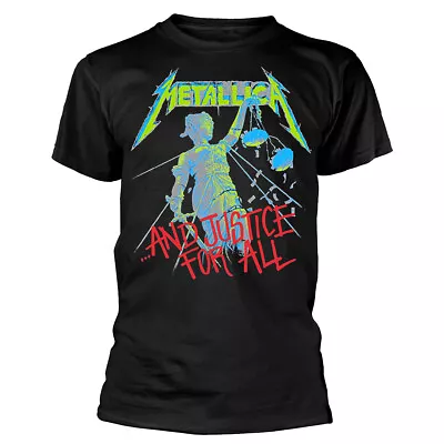 Buy Metallica And Justice For All Original BP Black T-Shirt NEW OFFICIAL • 16.39£