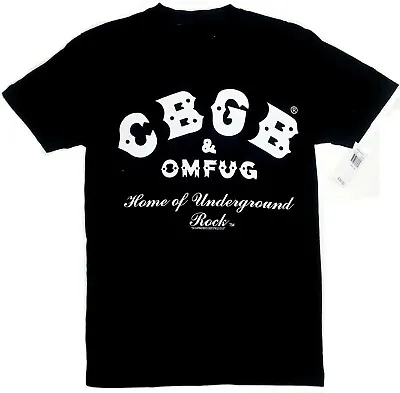 Buy CBGB : Home Of Underground Rock - Official BLACK T-Shirt - OMFUG, Punk USA • 15.99£