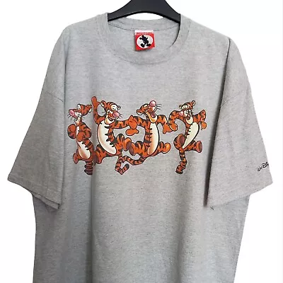 Buy Vintage 90s Tigger Winnie The Pooh Graphic T-Shirt Grey Size XL • 19.99£