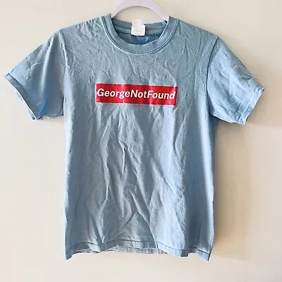 Buy George Not Found Minecraft Youtuber Merch T-Shirt Size M Youth Blue Port Tag • 15.78£