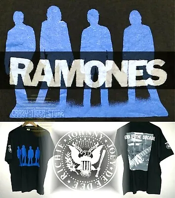 Buy RAMONES Vtg T-shirt 80s Single Stitch Size:XL Box Set End Of The Decade Promo • 299£