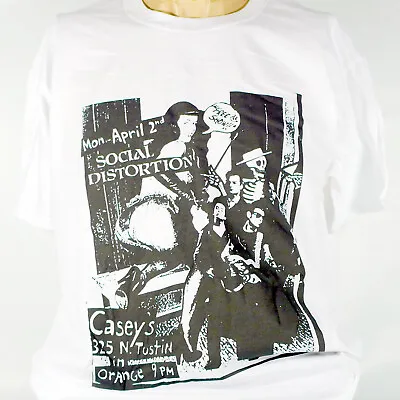 Buy Social Distortion Hardcore Punk Rock Short Sleeve White Unisex T-shirt S-3XL • 14.99£