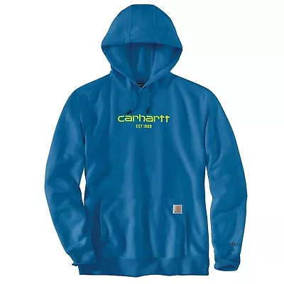 Buy Carhartt Logo Graphic M Medium Hoodie Marine Blue - New With Tags  • 45£