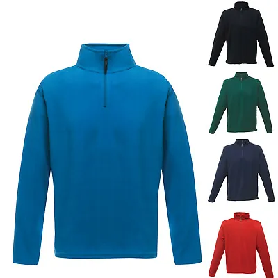 Buy Regatta Men's Zip Neck Long Sleeve Micro Fleece Top Jumper S- 2xl Rg134 • 18.45£