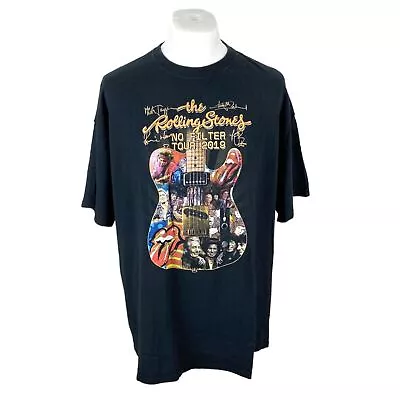 Buy Rolling Stones T Shirt XXL Black Band T Shirt Rolling Stones Tee Graphic T • 25£