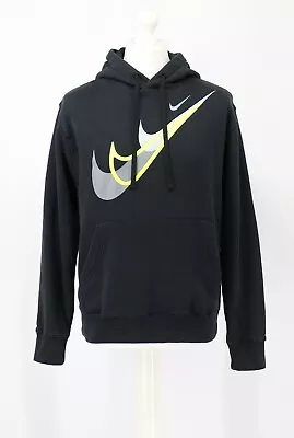 Buy Nike Sportswear Standard Issue Moto Fleece Mens Hoodie Black Hh Fz0201-010 • 34.50£