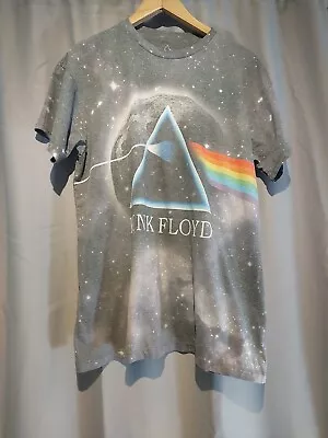 Buy Pink Floyd Dark Side Of The Moon 2014 Tshirt SzL Vintage Wash Style Faded • 8£