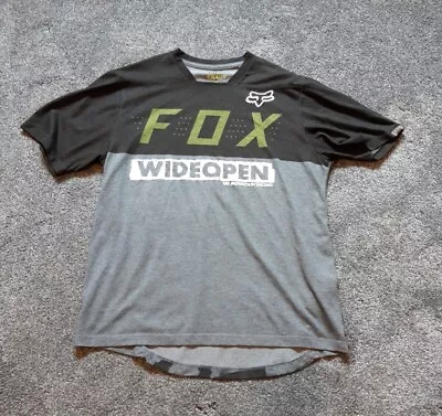 Buy FOX INDICATOR Mountain Bike MTB Short Sleeved Jersey, Top. Medium Gray  • 22£