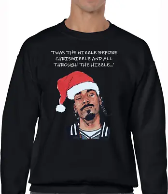 Buy Twas The Nizzle Funny Christmas Jumper Snoop Design Joke Xmas Festive New Fun • 14.99£